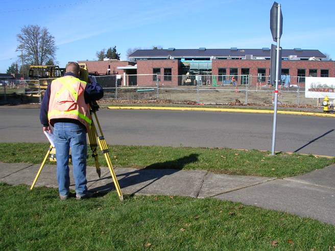  Construction Staking new Lebanon Public Library