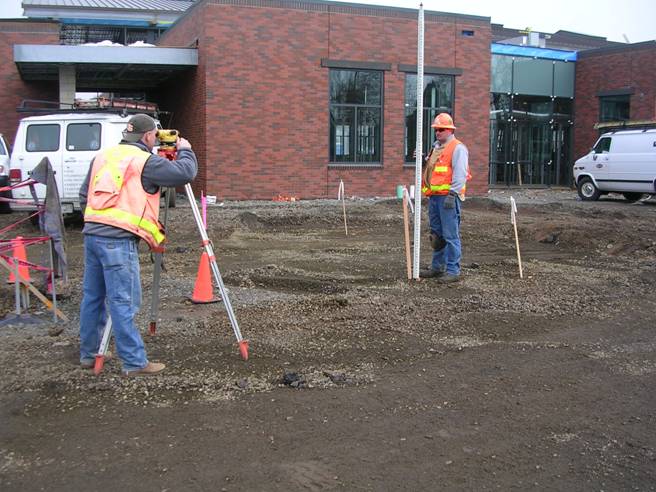  Construction Staking new Lebanon Public Library