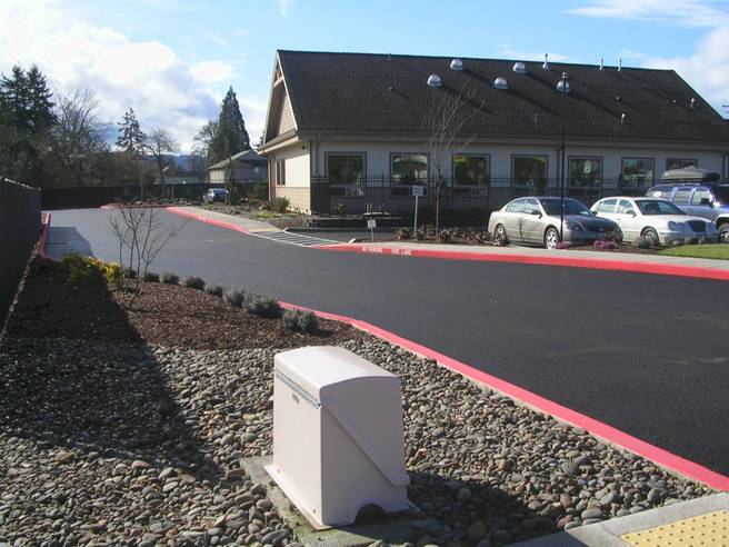  Finished Project: Site Design by Udell Engineering and Land Surveying, LLC  Location: Shader Dental Clinic, Lebanon, OR  